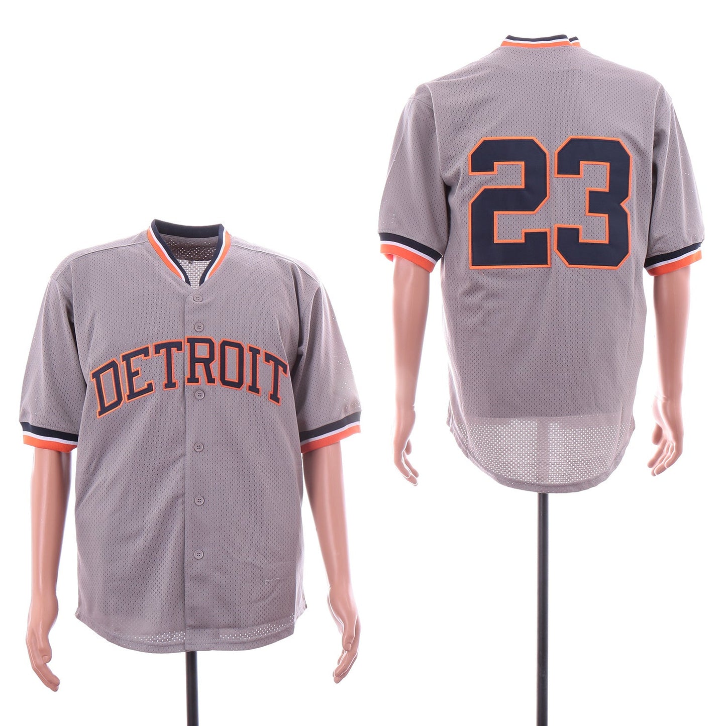 Detroit Tigers #23 Kirk Gibson Tigers 23 Gray BP Edition Baseball Jersey baseball jersey product view 1