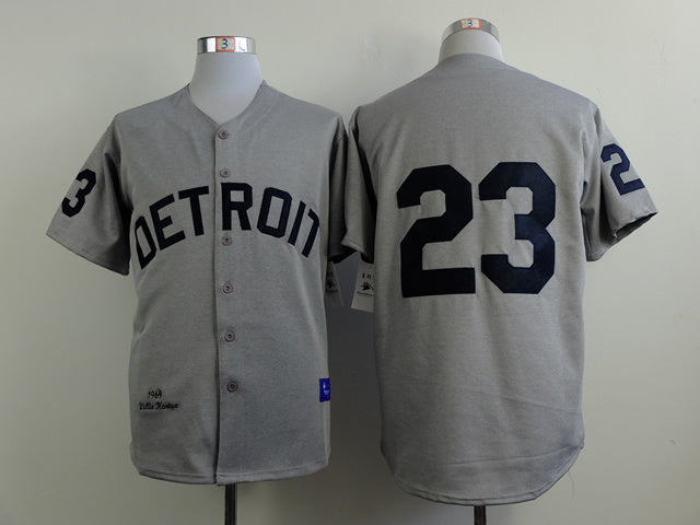 Detroit Tigers #23 Kirk Gibson Tigers 23 Hemp Gray Baseball Jersey baseball jersey product view 1