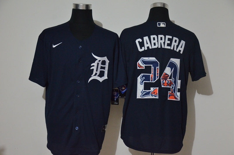 Detroit Tigers #24 Miguel Cabrera Baseball Jersey baseball jersey product view 1