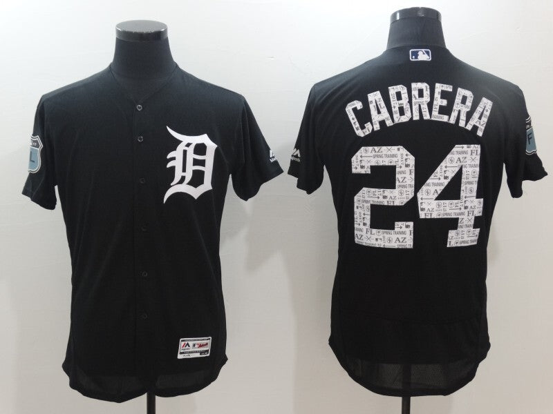 Detroit Tigers #24 Miguel Cabrera 2017 Spring Training Flex Base Jersey Baseball Jersey baseball jersey product view 1
