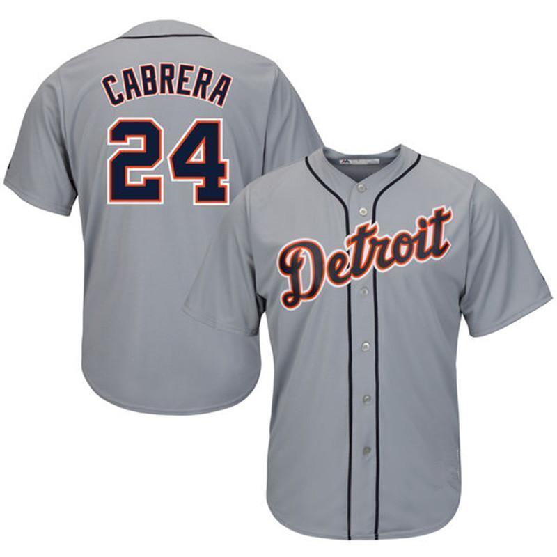 Detroit Tigers #24 Miguel Cabrera Style 2 Baseball Jersey baseball jersey product view 1