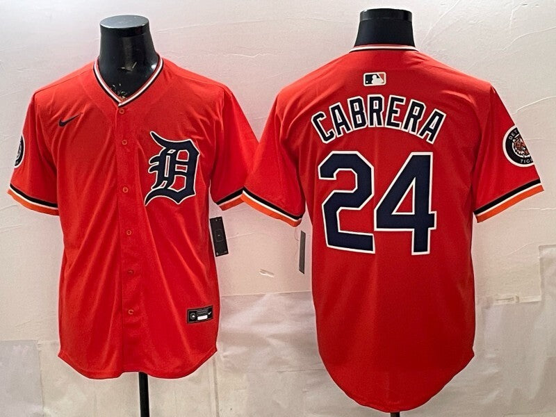 Detroit Tigers #24 Miguel Cabrera Tigers Special V2 Style 1 Baseball Jersey baseball jersey product view 1