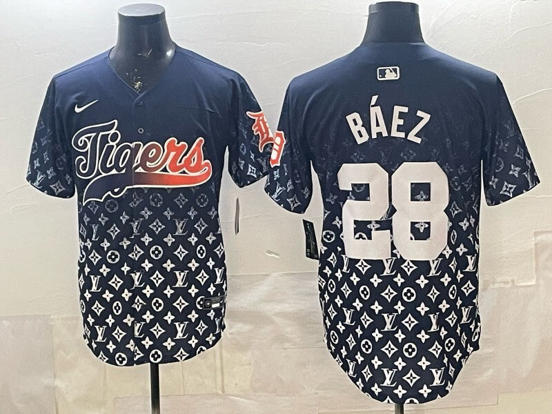 Detroit Tigers #28 Javier Baez Tigers Special Edition Style 1 Baseball Jersey baseball jersey product view 1