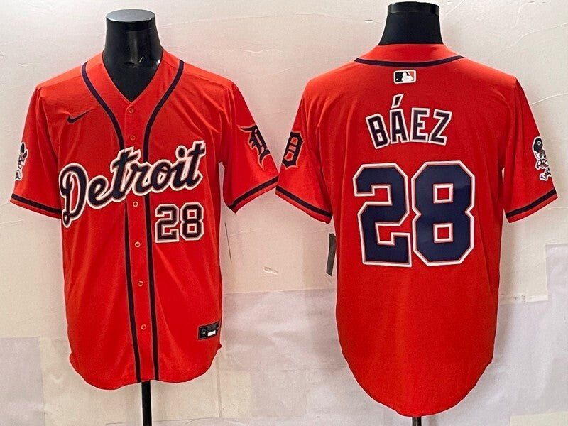 Detroit Tigers #28 Javier Baez Tigers Special Edition Style 2 Baseball Jersey baseball jersey product view 1