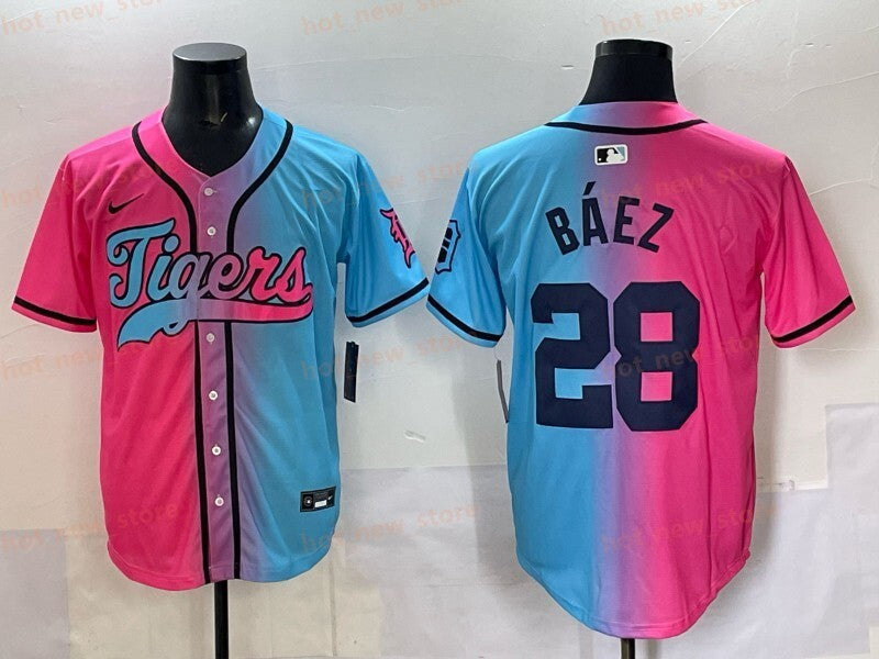 Detroit Tigers #28 Javier Baez Tigers Special Edition Style 3 Baseball Jersey baseball jersey product view 1