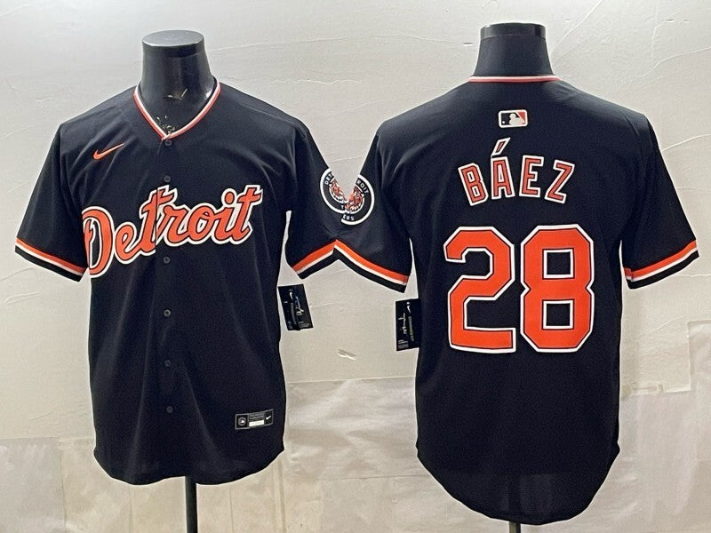 Detroit Tigers #28 Javier Baez Tigers Special V2 Baseball Jersey baseball jersey product view 1