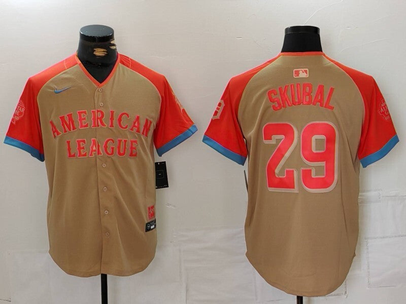 Detroit Tigers #29 Tarik Skubal Tigers 24 All-Star Style 5 Baseball Jersey baseball jersey product view 1