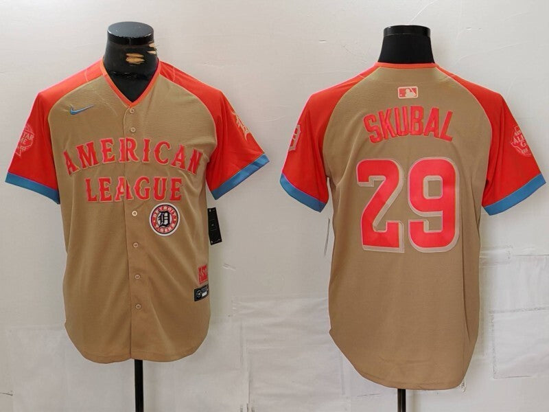 Detroit Tigers #29 Tarik Skubal Tigers 24 All-Star Style 6 Baseball Jersey baseball jersey product view 1