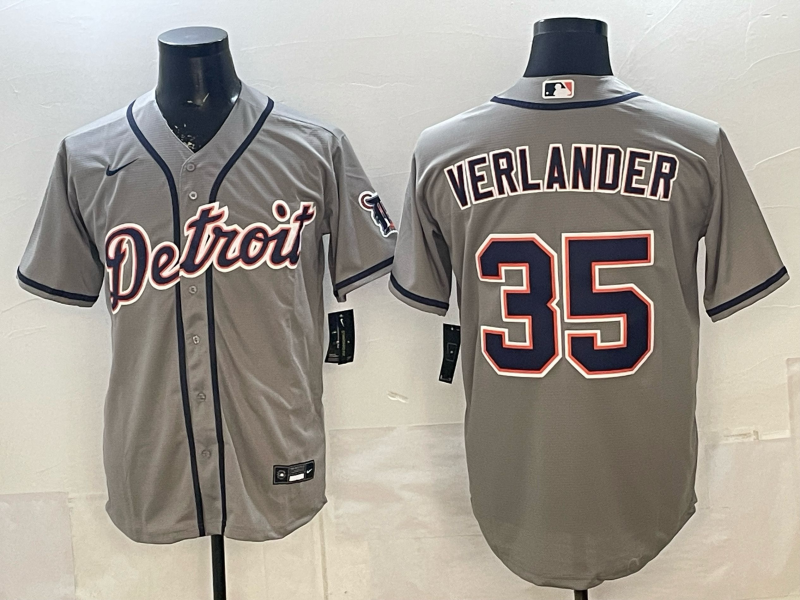 Detroit Tigers #35 Verlandea Tigers Adult Style 2 Baseball Jersey baseball jersey product view 1
