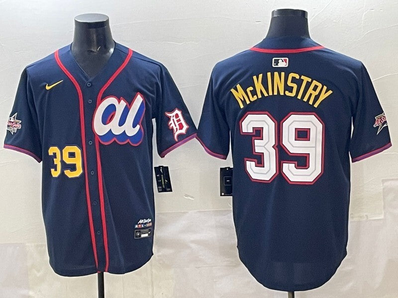 Detroit Tigers #39 Billy McKinney Tigers 25 All-Star Style 1 Baseball Jersey baseball jersey product view 1