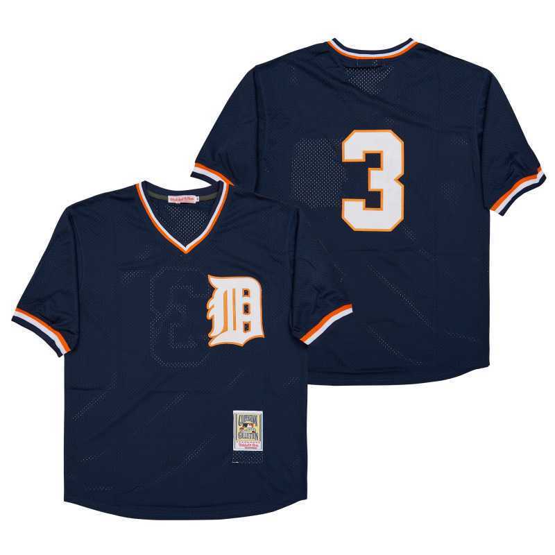 Detroit Tigers #3 Ian Kinsler Style 1 Baseball Jersey baseball jersey product view 1
