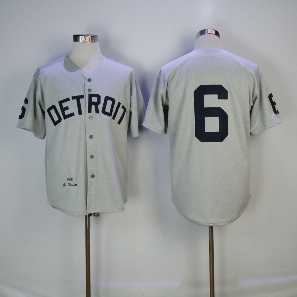 Detroit Tigers #6 Al Kaline Style 1 Baseball Jersey baseball jersey product view 1