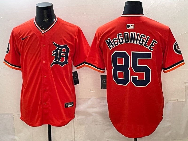 Detroit Tigers #85 Mcgonigle Tigers Special V2 Baseball Jersey baseball jersey product view 1