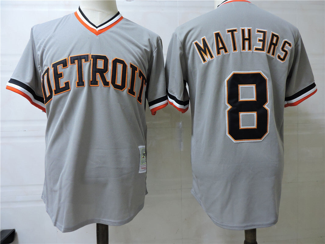 Detroit Tigers #8 Style 1 Baseball Jersey baseball jersey product view 1