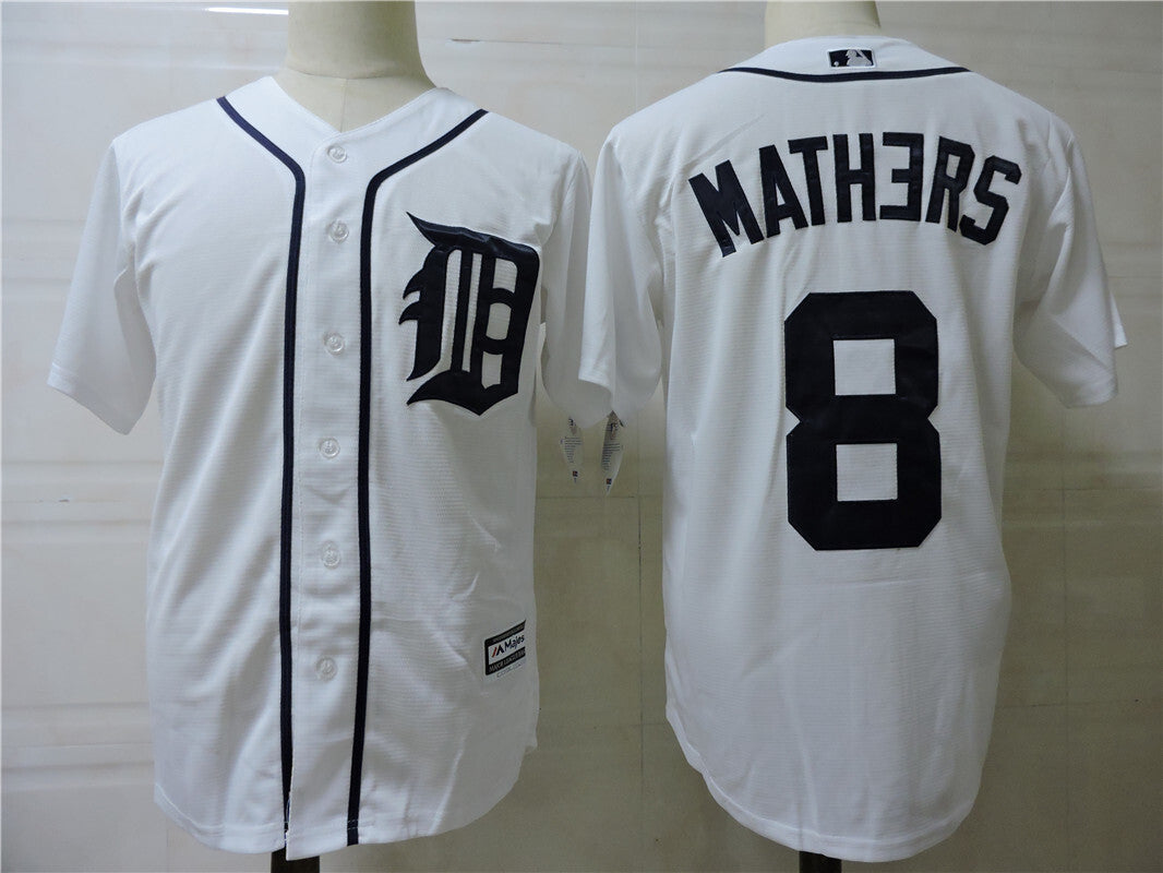 Detroit Tigers #8 Style 2 Baseball Jersey baseball jersey product view 1