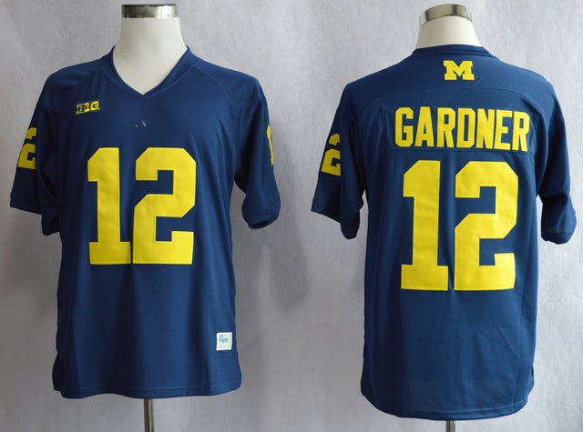 Devin Gardner 12 Blue College Football Jersey football jersey product view 1