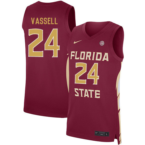Devin Vassell 24 Red College Football Jersey football jersey product view 1