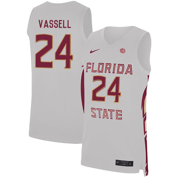Devin Vassell 24 White College Football Jersey football jersey product view 1