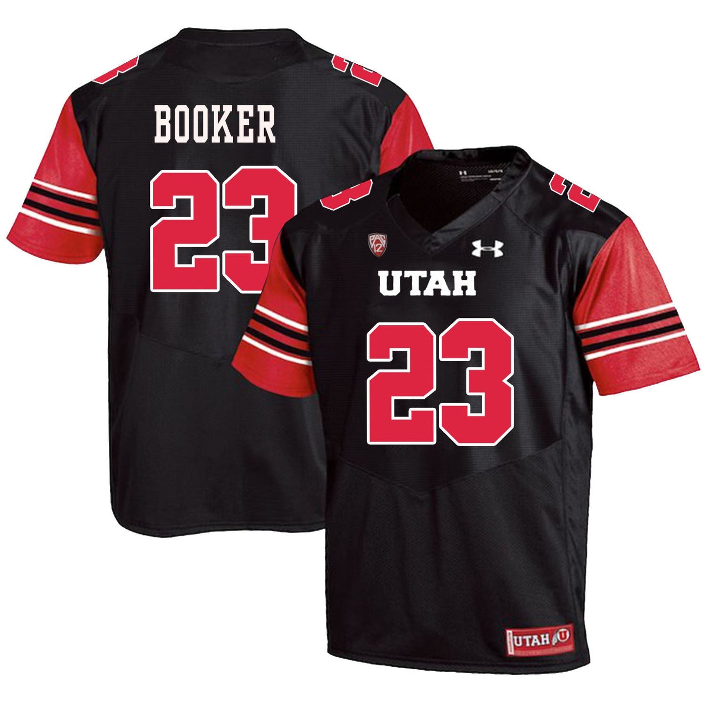 Devontae Booker 23 Black College Football Jersey football jersey product view 1