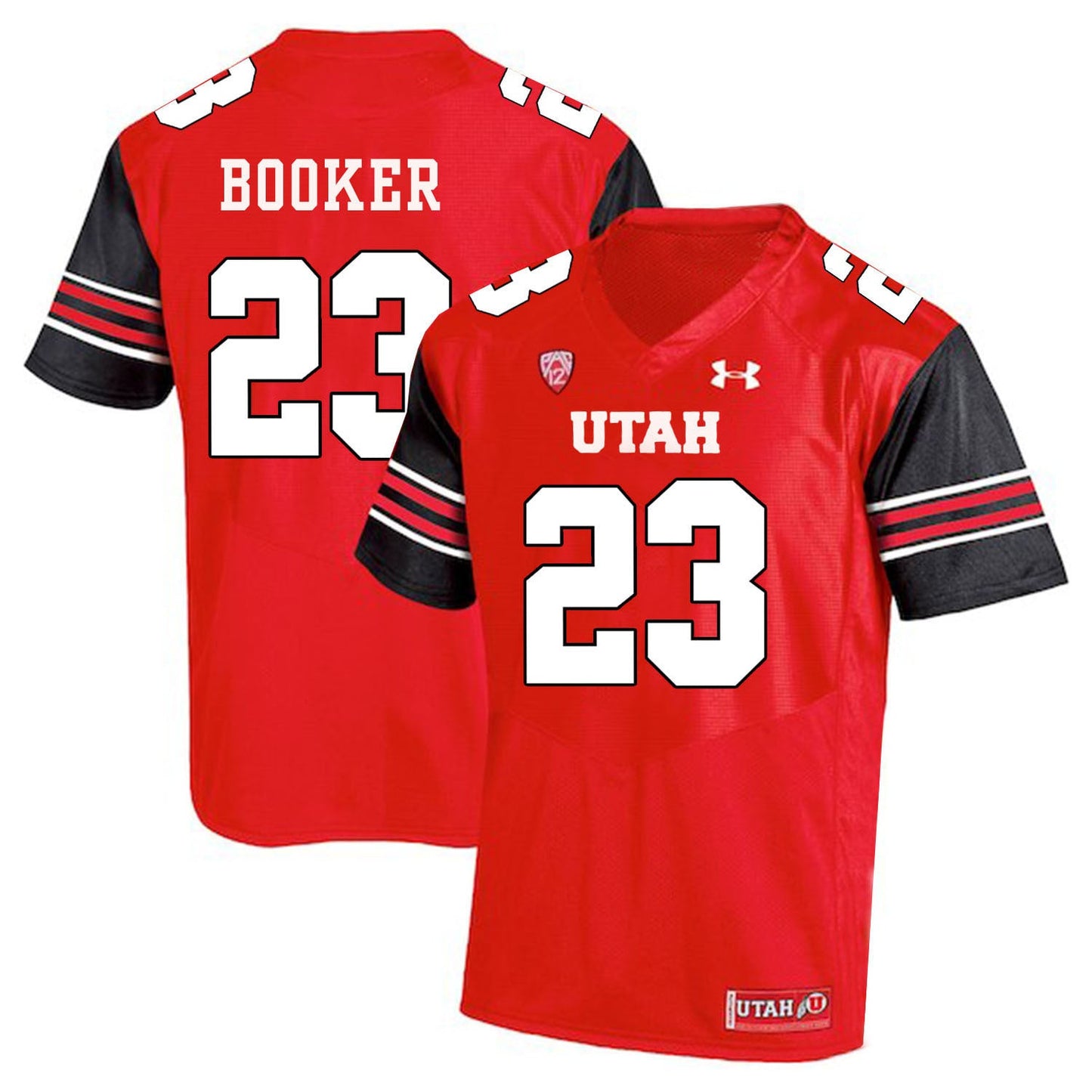 Devontae Booker 23 Red College Football Jersey football jersey product view 1
