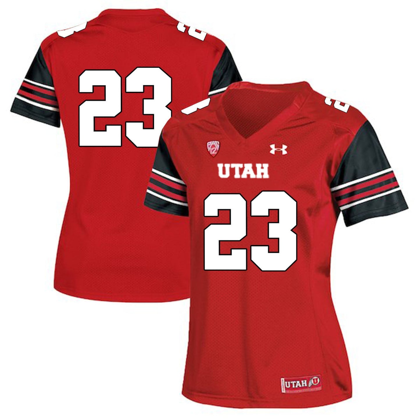 Devontae Booker 23 Red Women College Football Jersey football jersey product view 1