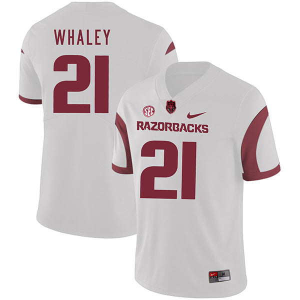 Devwah Whaley 21 White College Football Jersey football jersey product view 1