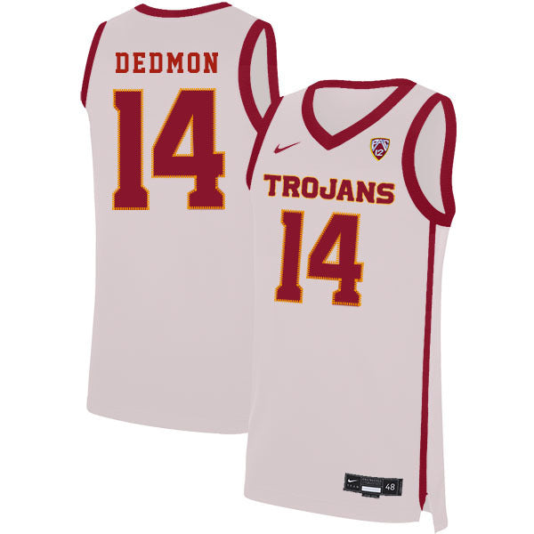 Dewayne Dedmon 14 White College Football Jersey football jersey product view 1