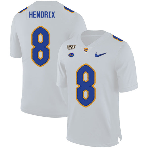 Dewayne Hendrix 8 White College Football Jersey football jersey product view 1