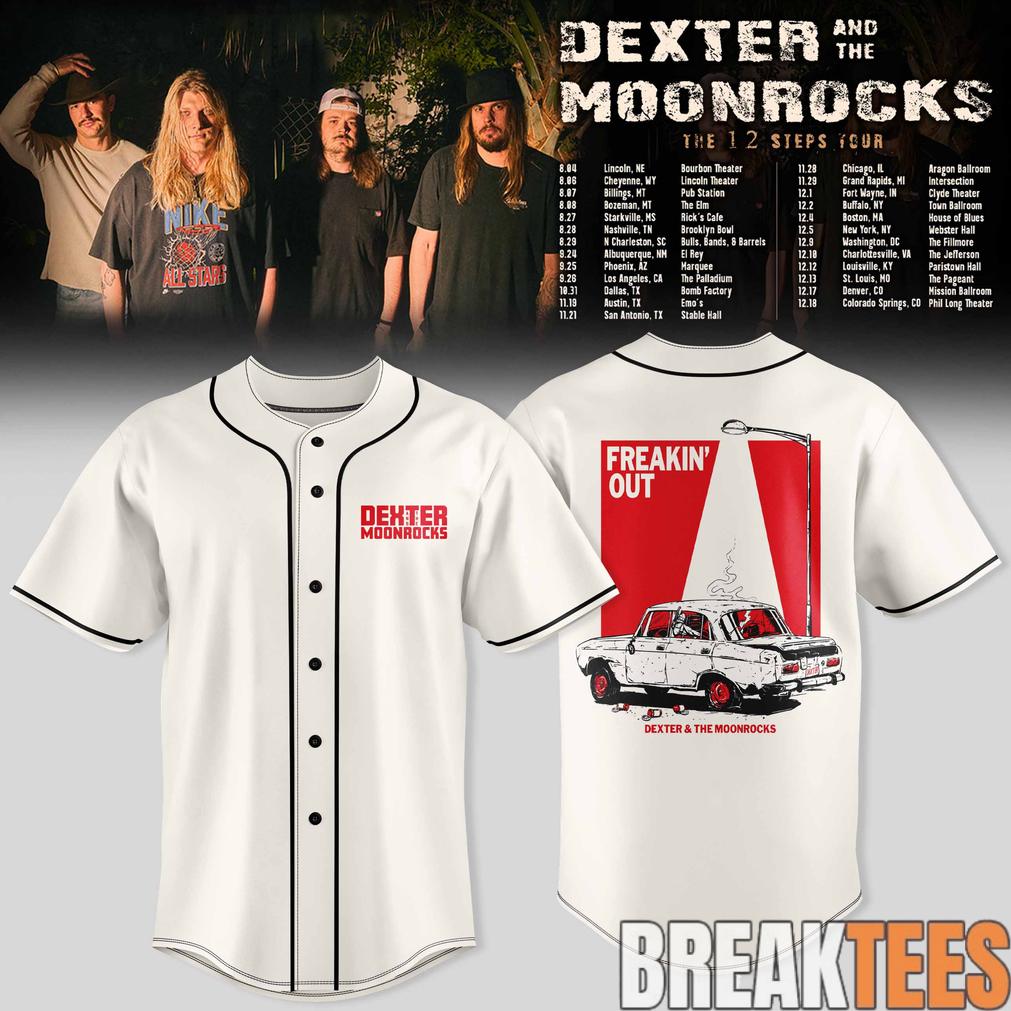 Dexter and The Moonrocks  The 12 Steps Tour 2026 Jersey Unisex T-shirt, Sweatshirt, Hoodie, Long Sleeve Tee - T-Shirt, Sweatshirt, Hoodie