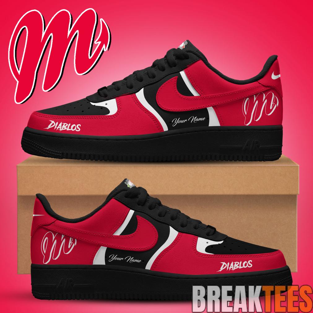 Diablos Rojos del Mxico Custom Air Force 1 Shoes Unisex T-shirt, Sweatshirt, Hoodie, Long Sleeve Tee - T-Shirt, Sweatshirt, Hoodie
