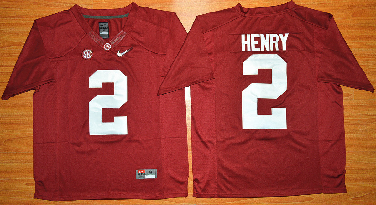 Diamond Edition Derrick Henry 2 red College Football Jersey football jersey product view 1