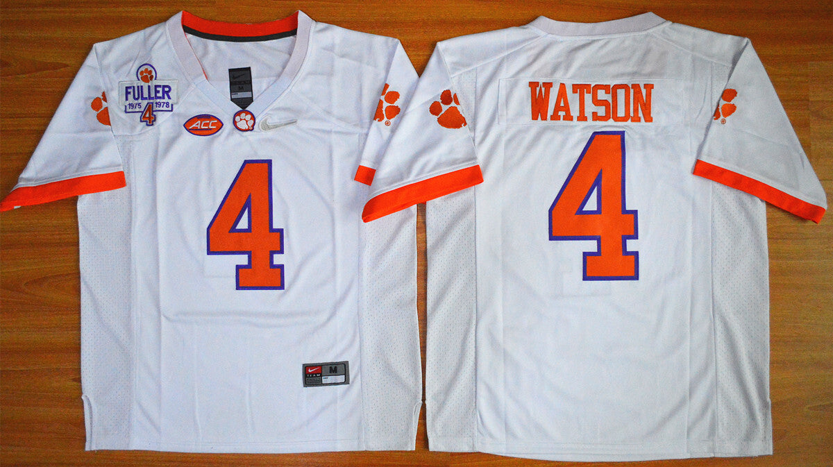 Diamond Edition Deshaun Watson 4# White College Football Jersey football jersey product view 1