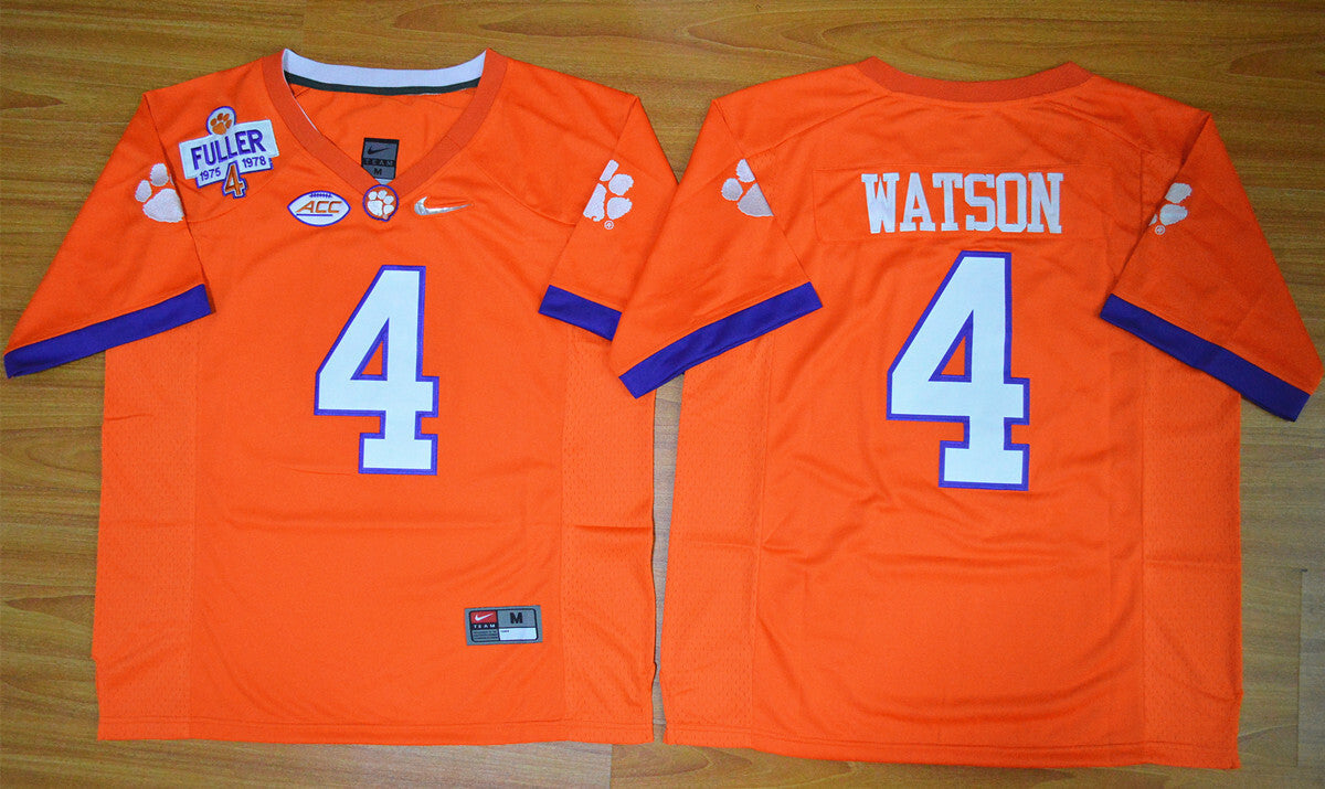 Diamond Edition Deshaun Watson 4# orange College Football Jersey football jersey product view 1