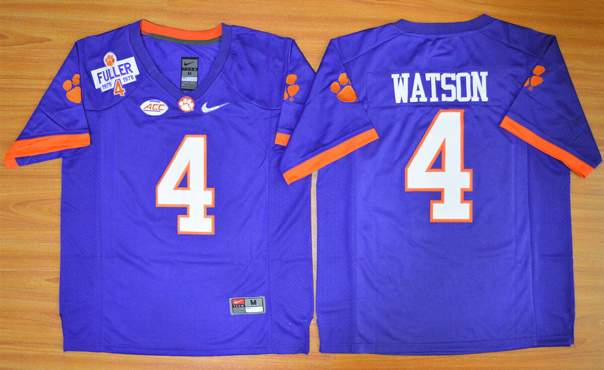 Diamond Edition Deshaun Watson 4# purple College Football Jersey football jersey product view 1