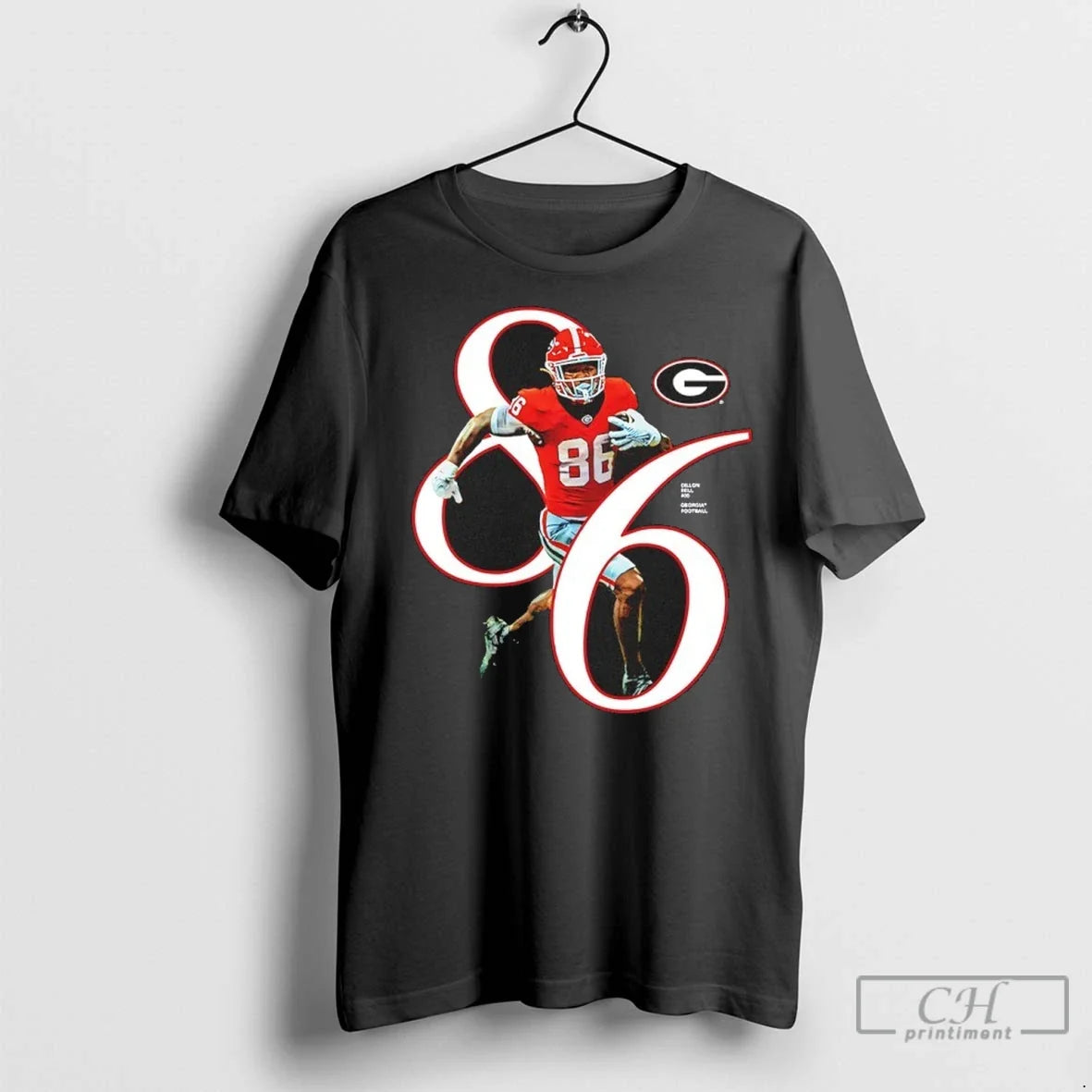 Dillon Bell 86 Georgia Bulldogs 2025 Ncaa Player T Shirts Unisex T-shirt, Sweatshirt, Hoodie, Long Sleeve Tee - T-Shirt, Sweatshirt, Hoodie