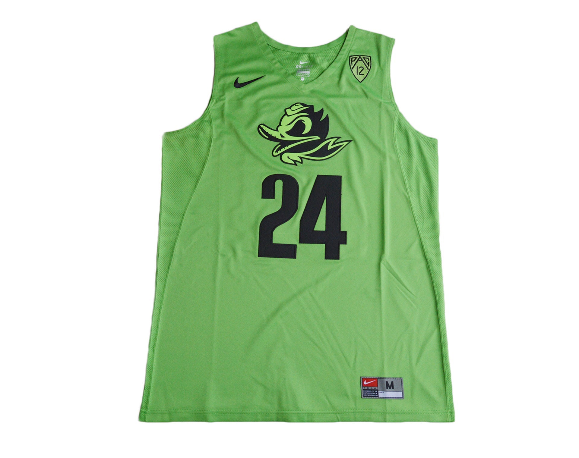 Dillon Brooks 24 Neon Green 1 College Football Jersey football jersey product view 1