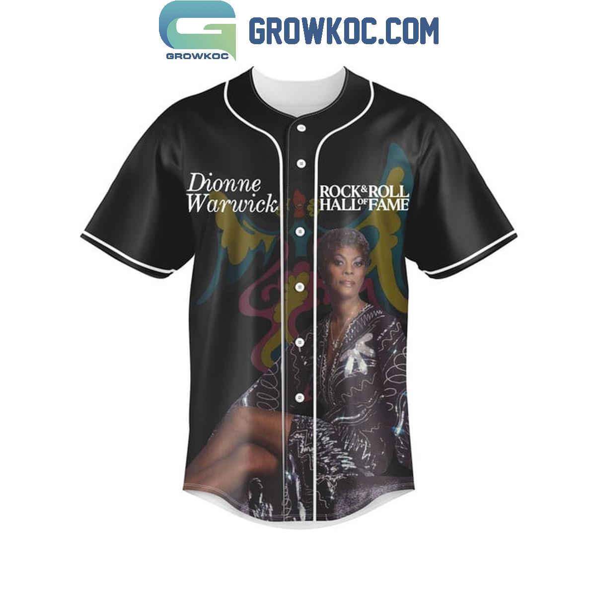 Dionne Warwick Soul Food Hall Of Fame 2024 Rock And Roll Baseball Jersey baseball jersey product view 2