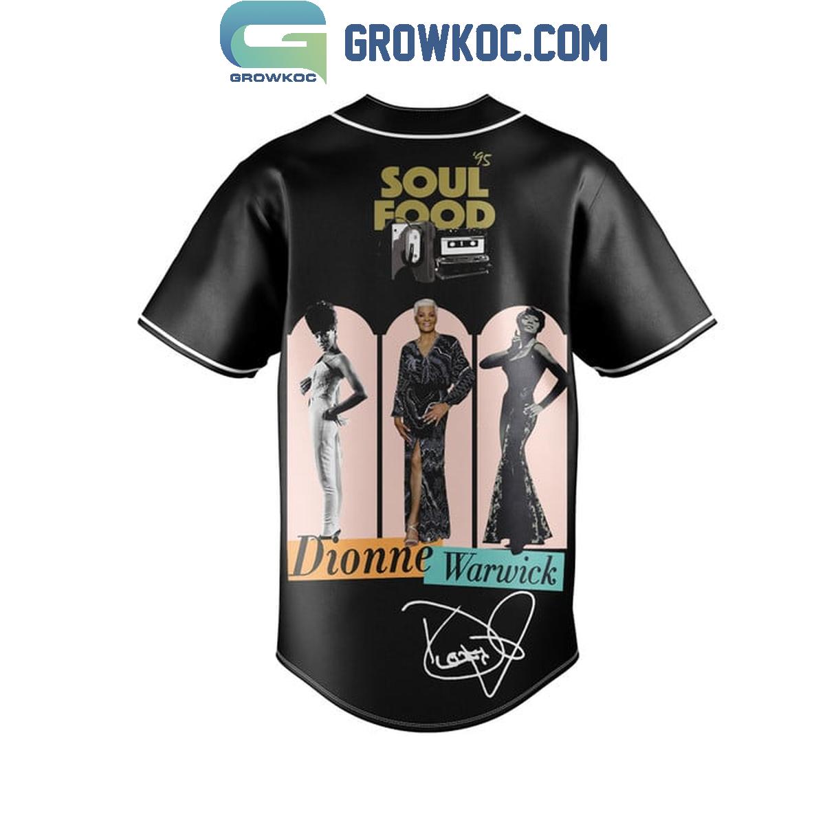 Dionne Warwick Soul Food Hall Of Fame 2024 Rock And Roll Baseball Jersey baseball jersey product view 3