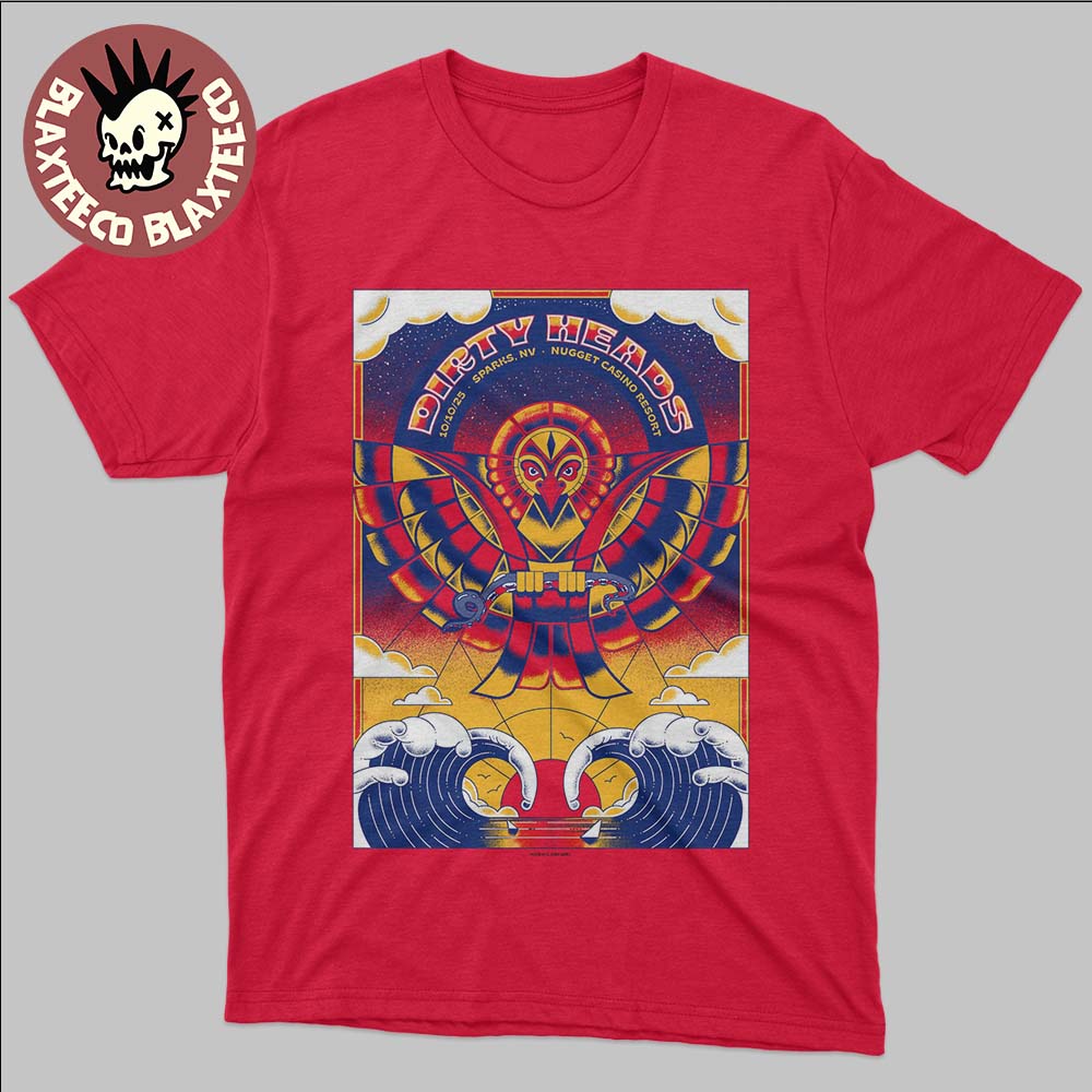 Dirty Heads Sparks Nevada 2025 Show Poster At Nugget Casino Resort On October 10 2025 Unisex T-Shirt - T-Shirt, Sweatshirt, Hoodie