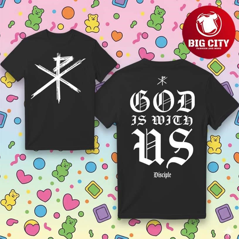 Disciple God Is With Us Two Sided Shirt Unisex T-shirt, Sweatshirt, Hoodie, Long Sleeve Tee - T-Shirt, Sweatshirt, Hoodie