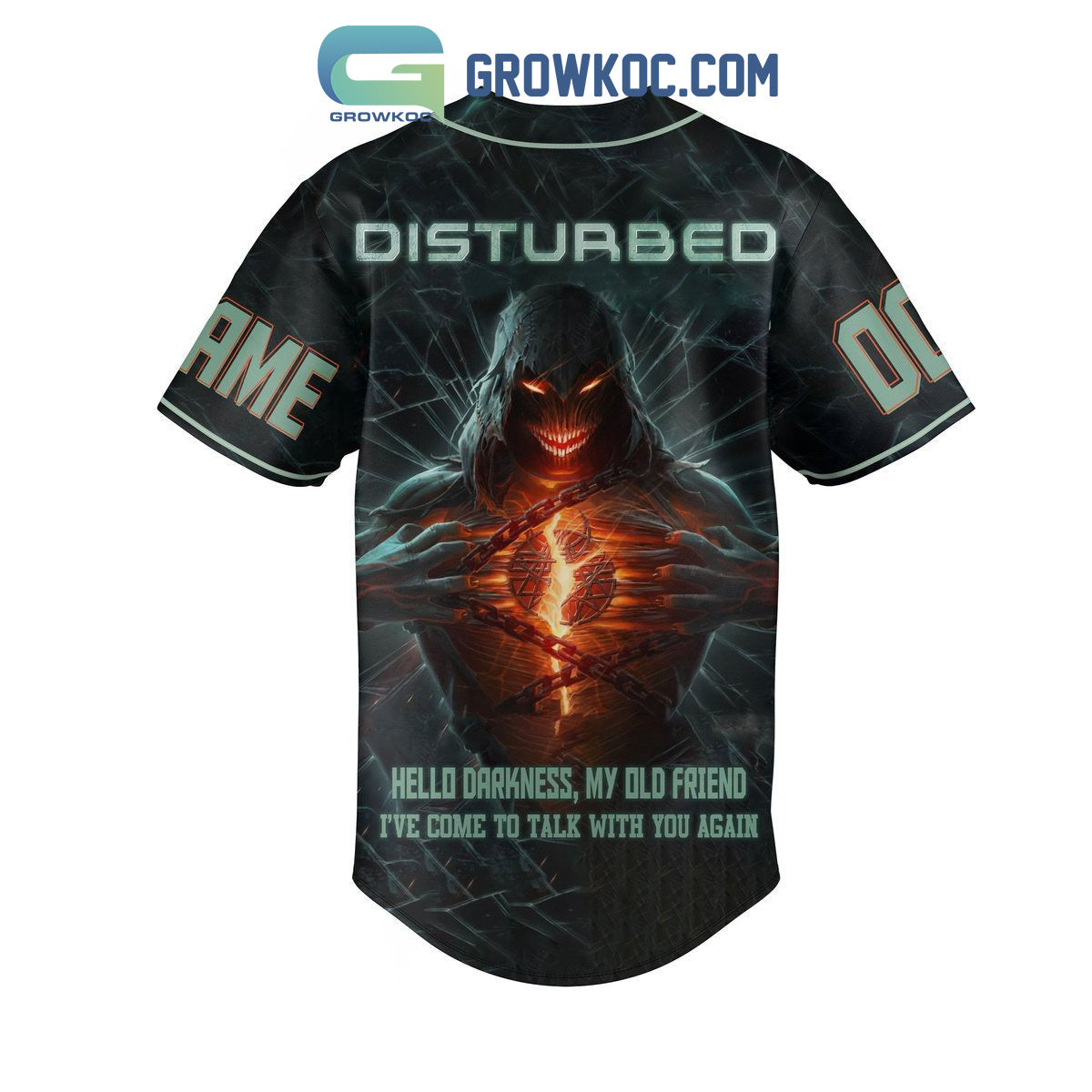 Disturbed Take Back Your Life 2023 Personalized Baseball Jersey baseball jersey product view 3
