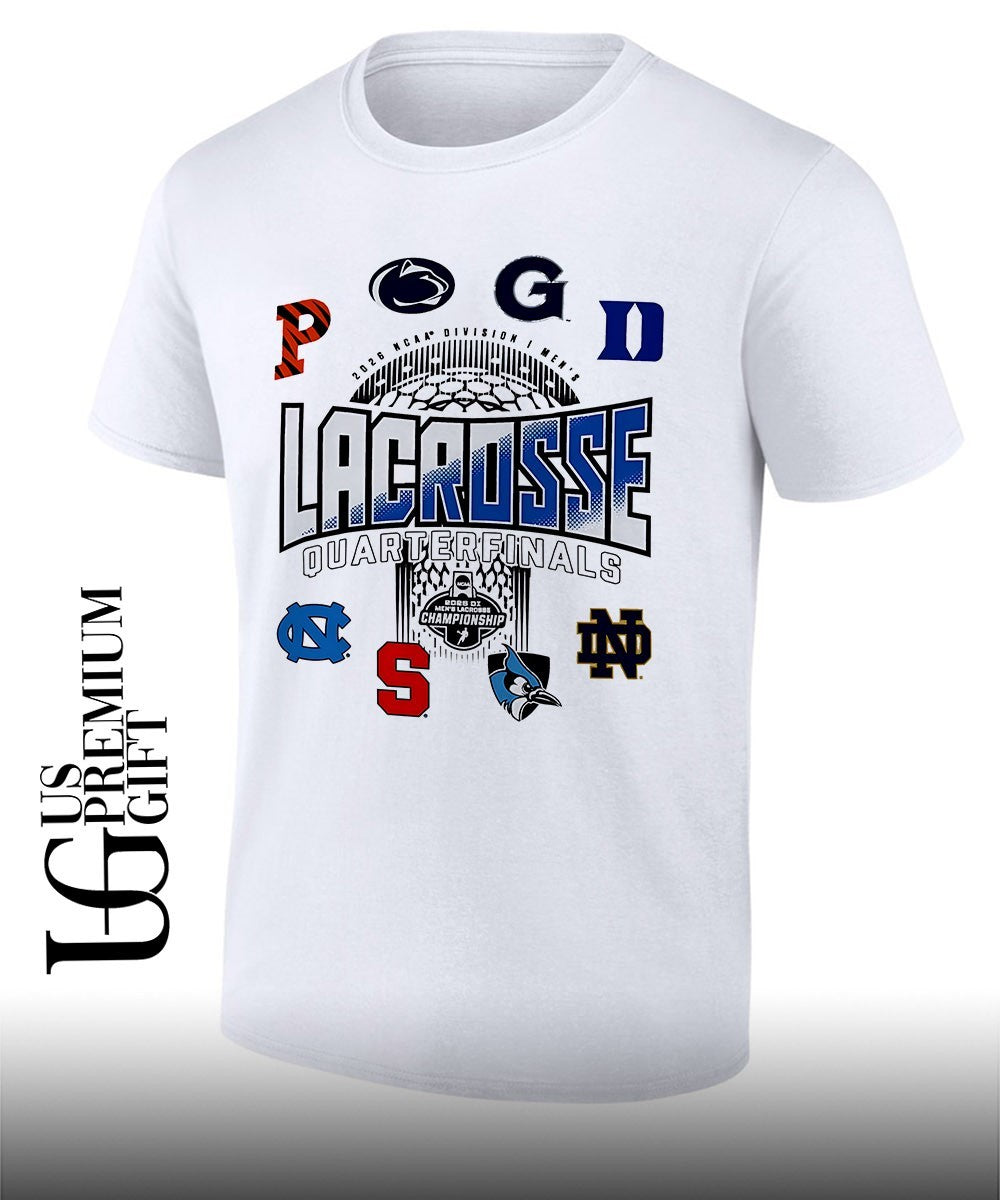Division I Mens Lacrosse Quarterfinals 2026 logo shirt Unisex T-shirt, Sweatshirt, Hoodie, Long Sleeve Tee - T-Shirt, Sweatshirt, Hoodie
