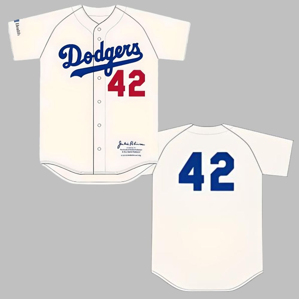 Dodgers Jackie Robinson Jersey Giveaway 2025 - Grishko.com baseball jersey product view 1