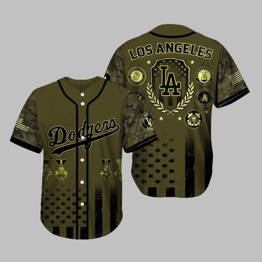 Dodgers Military Appreciation Month Jersey 2025 baseball jersey product view 1