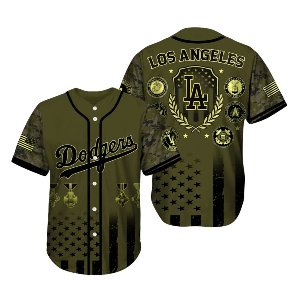 Dodgers Military Appreciation Month Jersey 2025 baseball jersey product view 2
