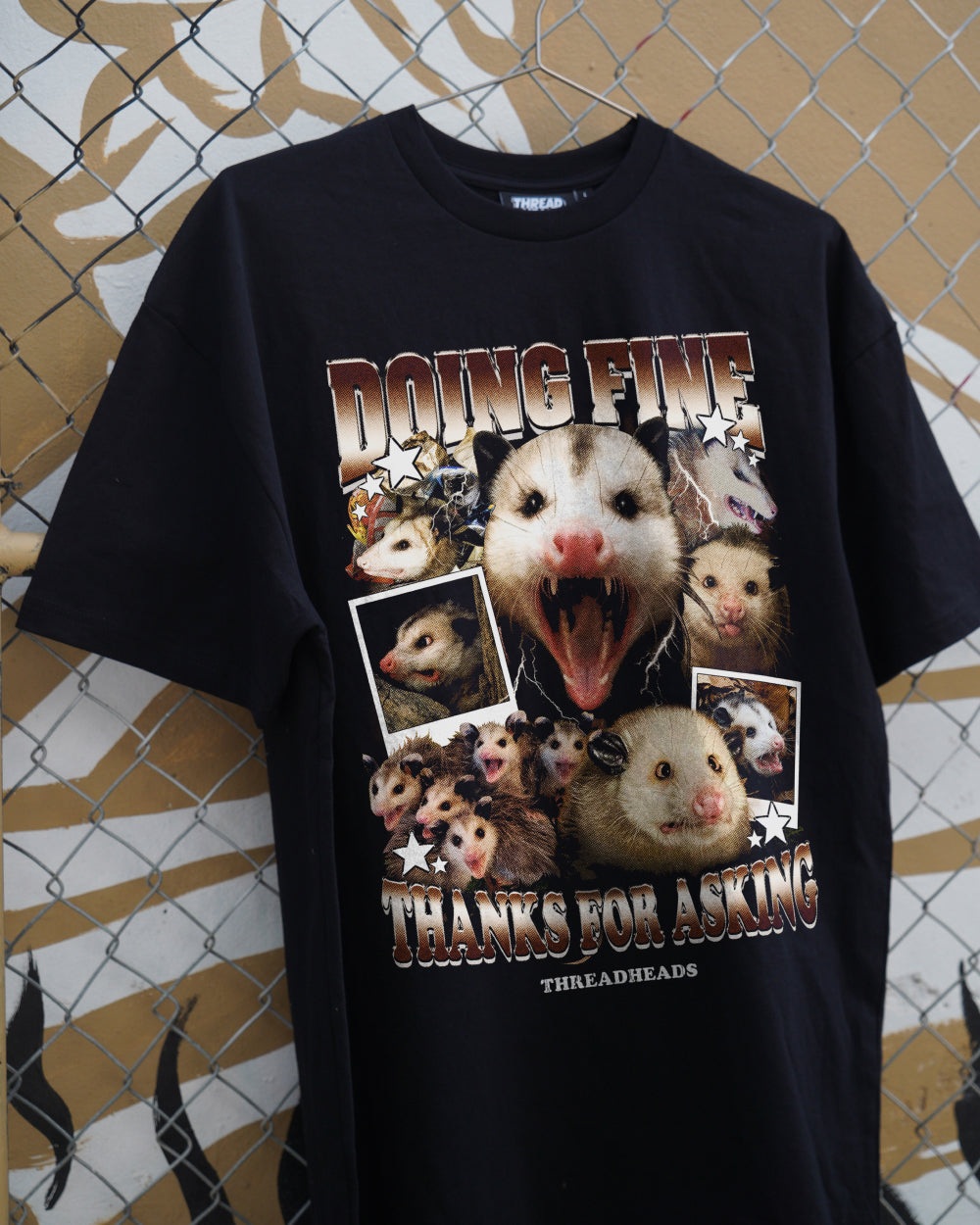 Doing Fine Opossum T-Shirt Unisex T-shirt, Sweatshirt, Hoodie, Long Sleeve Tee - T-Shirt, Sweatshirt, Hoodie