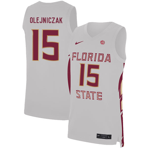 Dominik Olejniczak 15 White College Football Jersey football jersey product view 1
