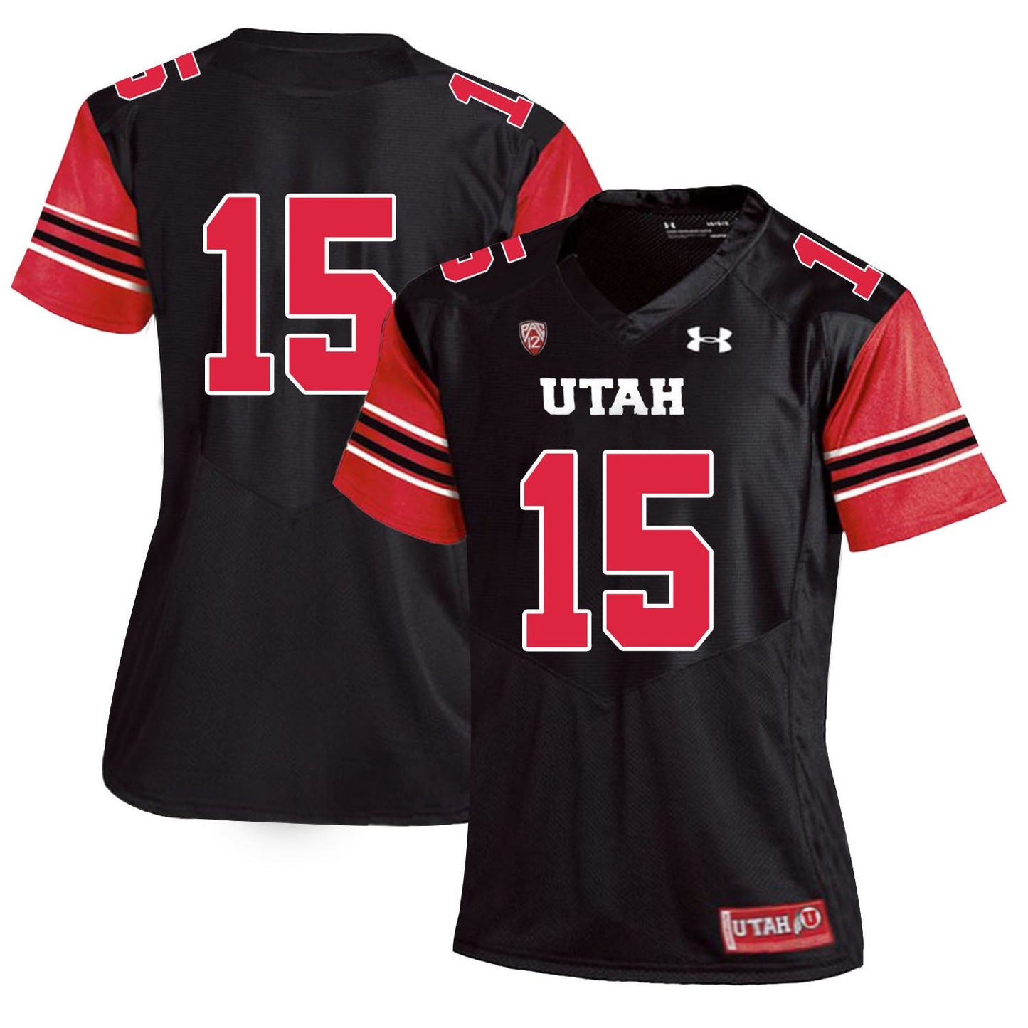 Dominique Hatfield 15 Black Women College Football Jersey football jersey product view 1