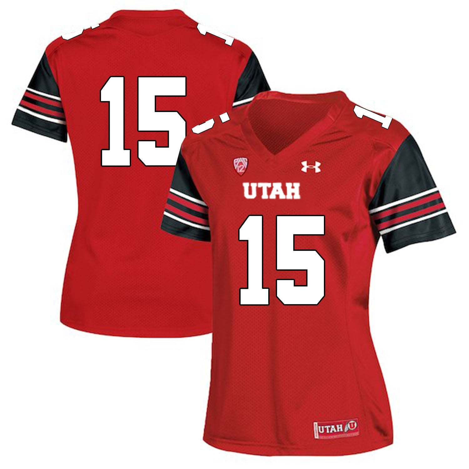 Dominique Hatfield 15 Red Women College Football Jersey football jersey product view 1