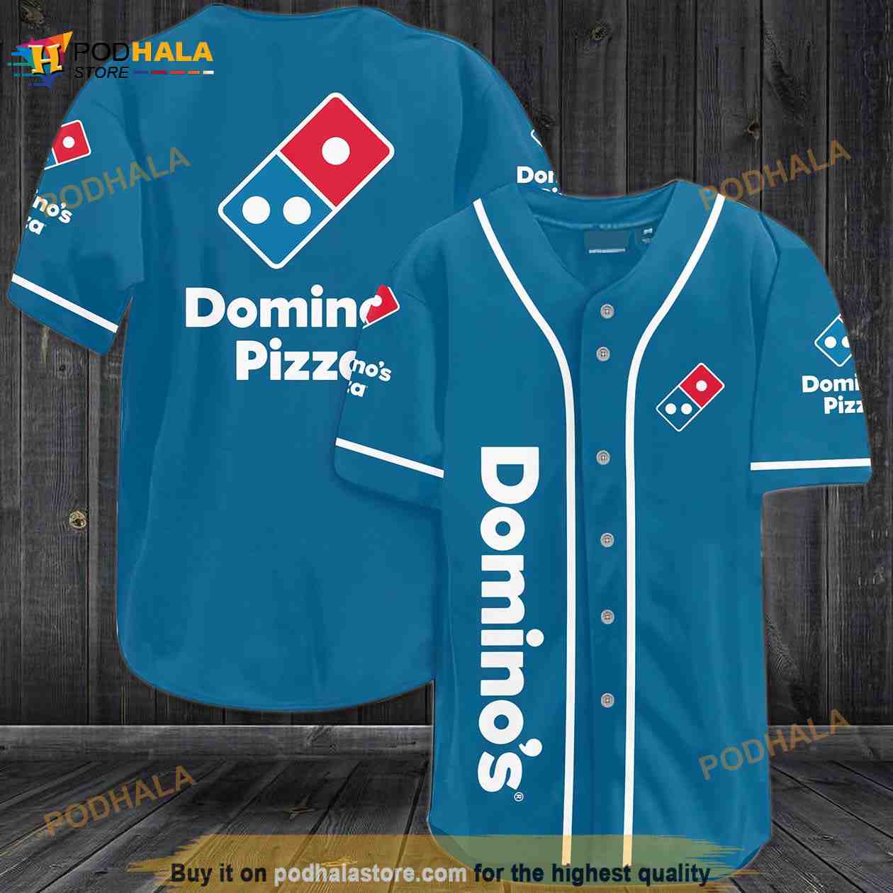 Domino’s Pizza 3D Baseball Jersey baseball jersey product view 1